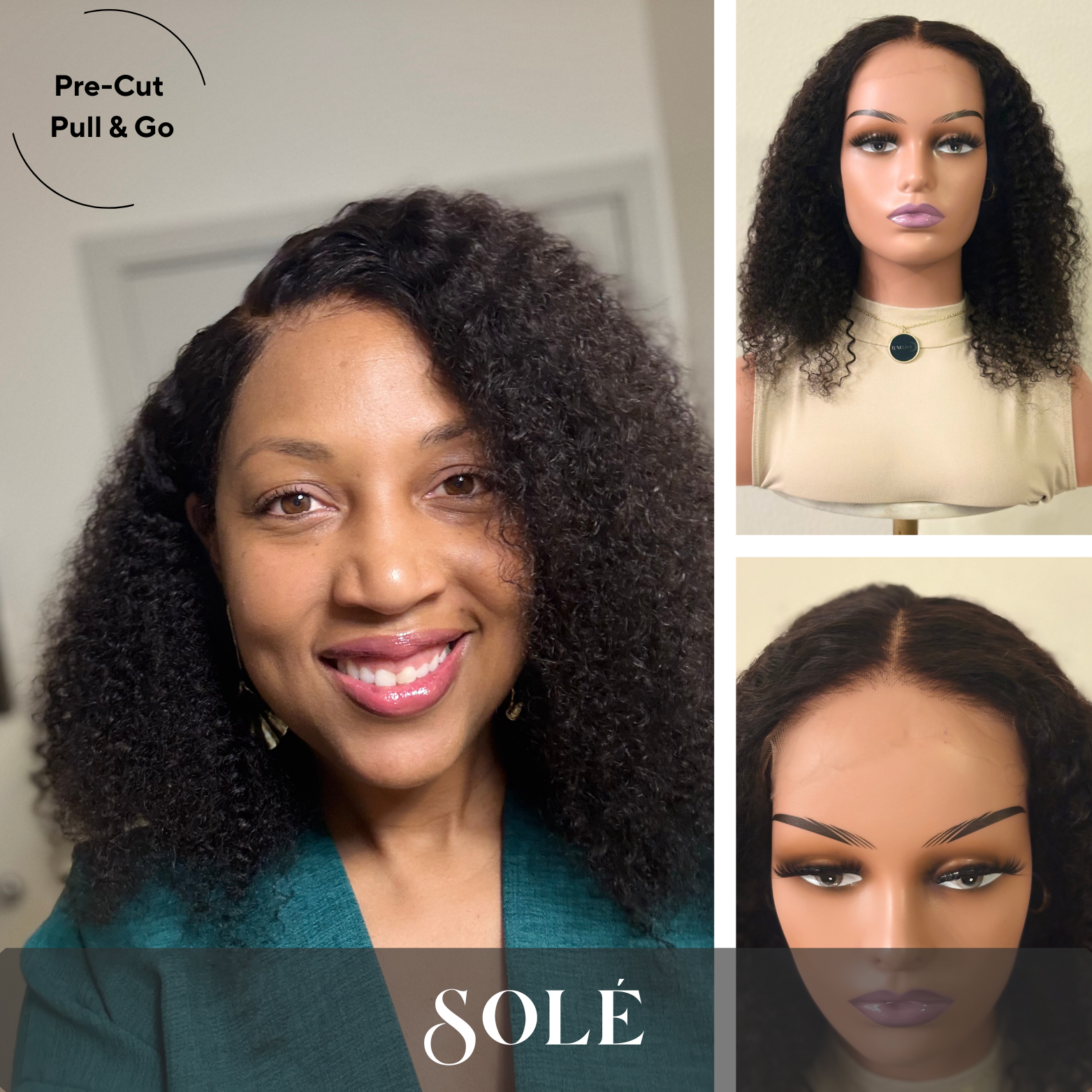 Solé – Kinky Curly 13x6 Transparent Lace Wig (PP&G)