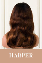 Harper – Golden Brown/Auburn Body Wave HD Lace Wig