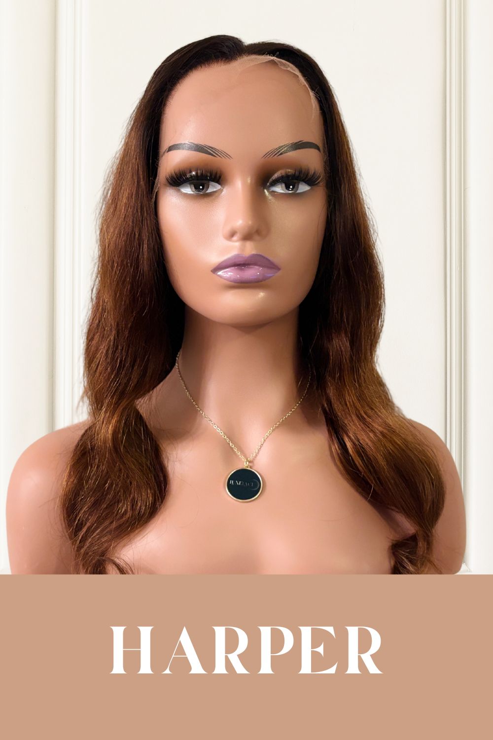 Harper – Golden Brown/Auburn Body Wave HD Lace Wig