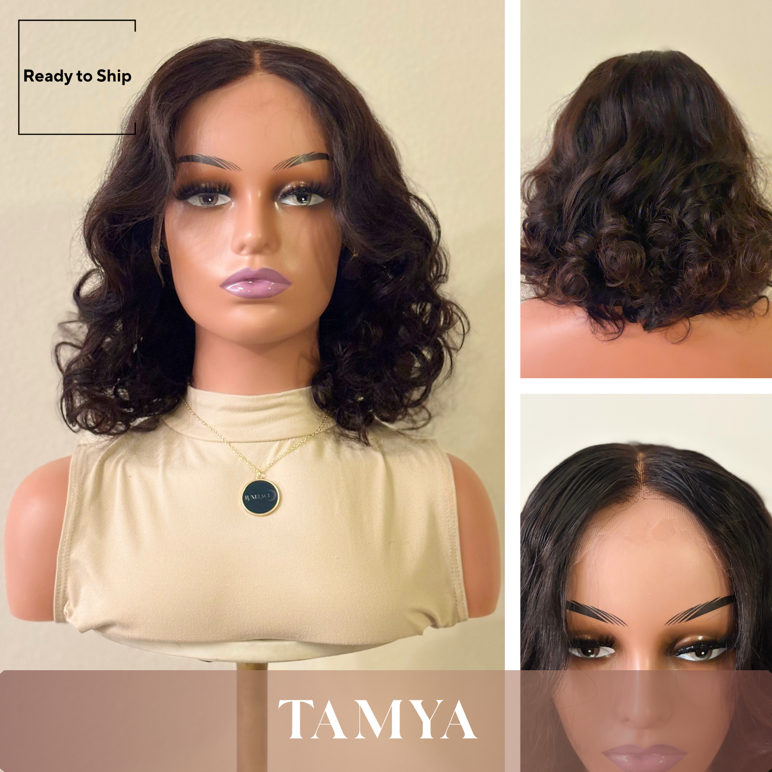 TaMya – BNC Curls HD Lace Wig 14” (Ready to Ship)