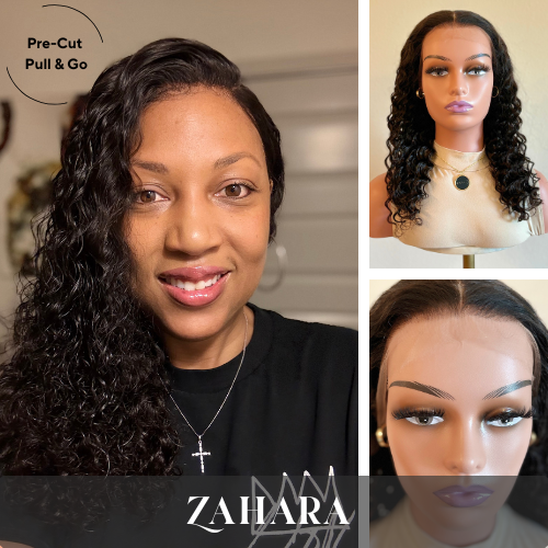 Zahara – Deep Wave Transparent Lace Wig (PP&G)
